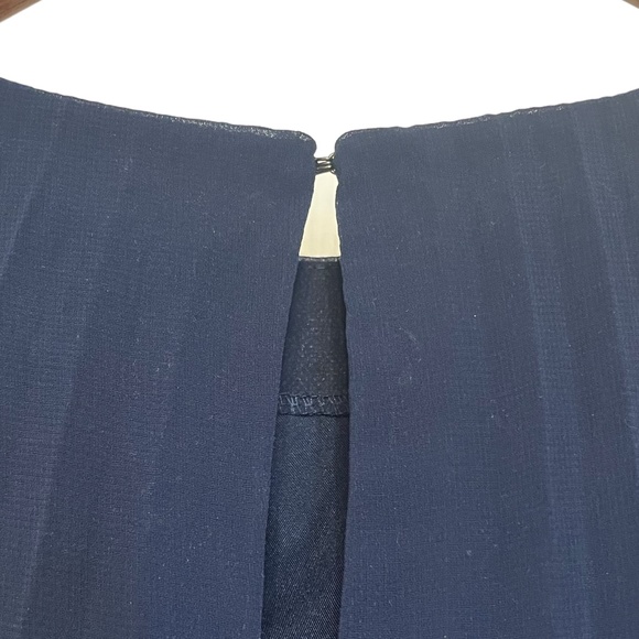 BB Dakota Sleeveless‎ Pleated Navy Swing Mini Dress Size S - Picture 4 of 5